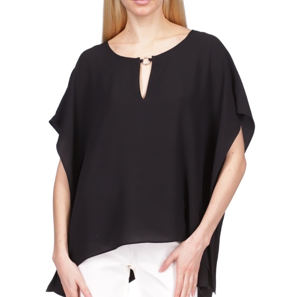 Michael Kors Tops - Michael Michael Kors Handkerchief-Hem O-
Ring Top
